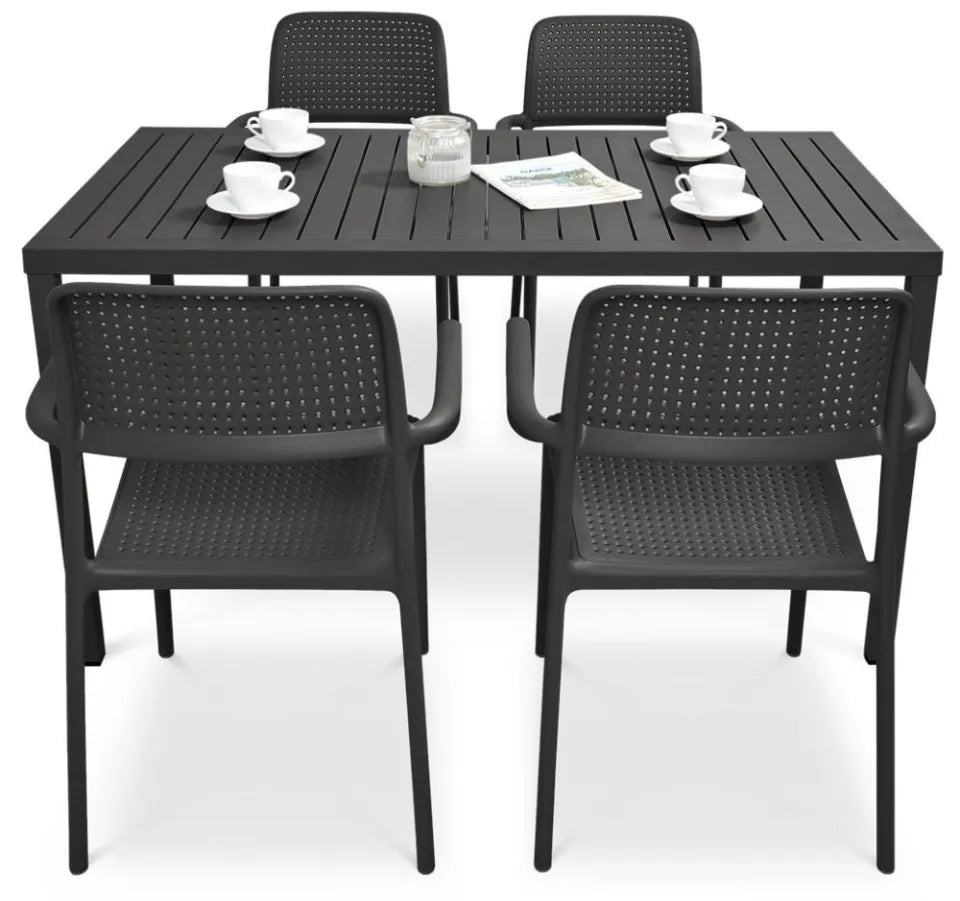 Dārza komplekts Narvi Bori 140/4+1 antracits - N1 Home