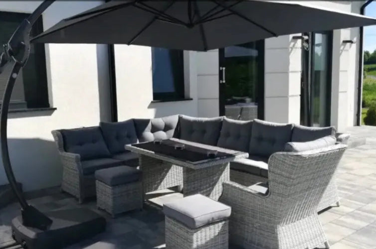 Ēdamgalda komplekts Dova 306/246/87 cm brūns - N1 Home