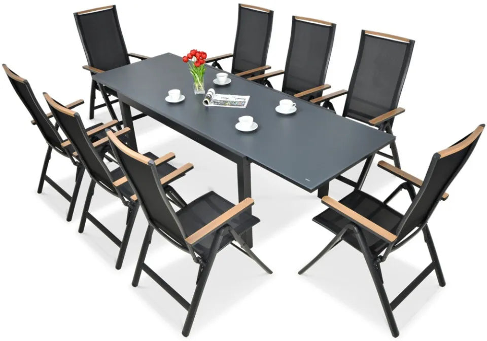 Dārza komplekts Brisbi melns - N1 Home