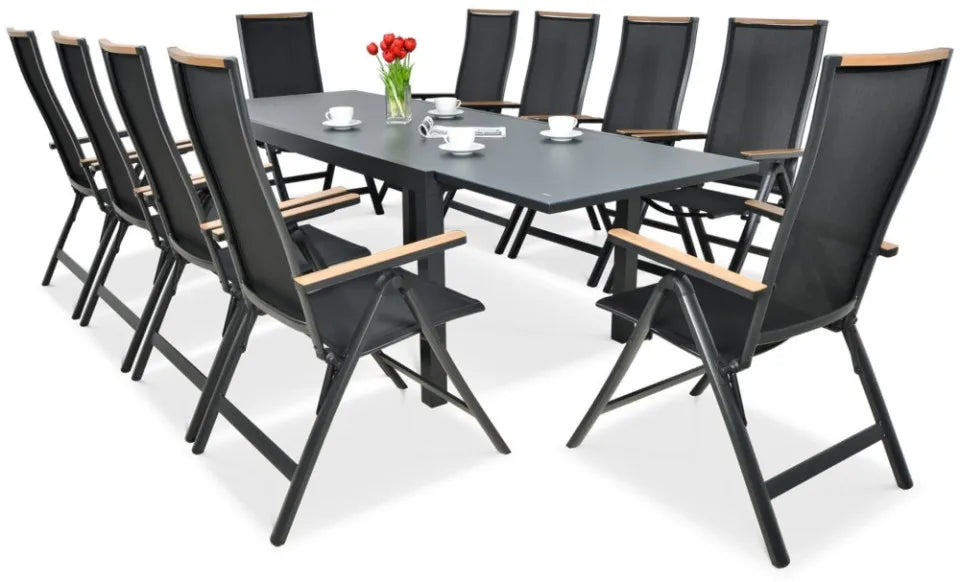 Dārza komplekts Brisbi melns - N1 Home