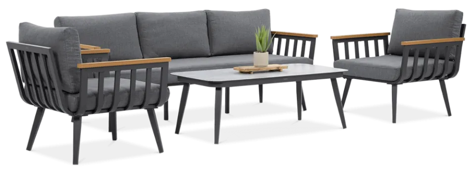 Balkona mēbeles Stelli Kafe pelēks - N1 Home