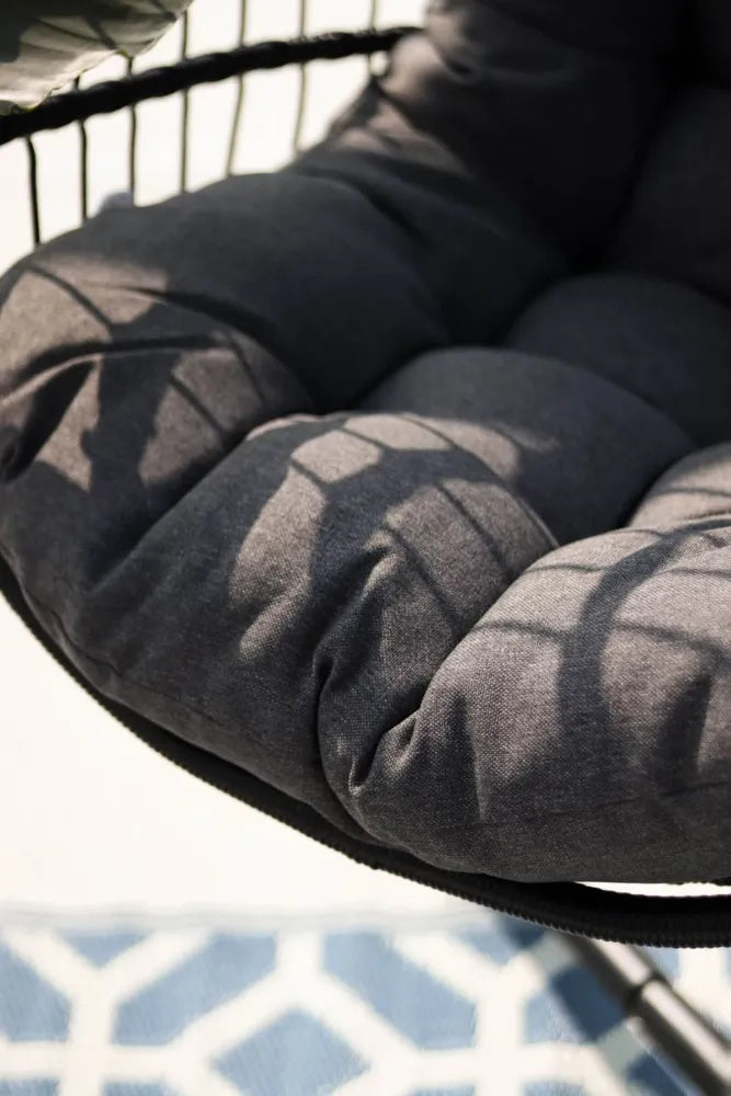 Kokona piekaramais krēsls Harmo  84/187/66 cm melns - N1 Home