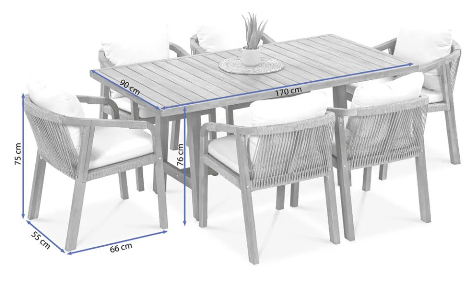 Dārza komplekts Marigo bēšs - N1 Home