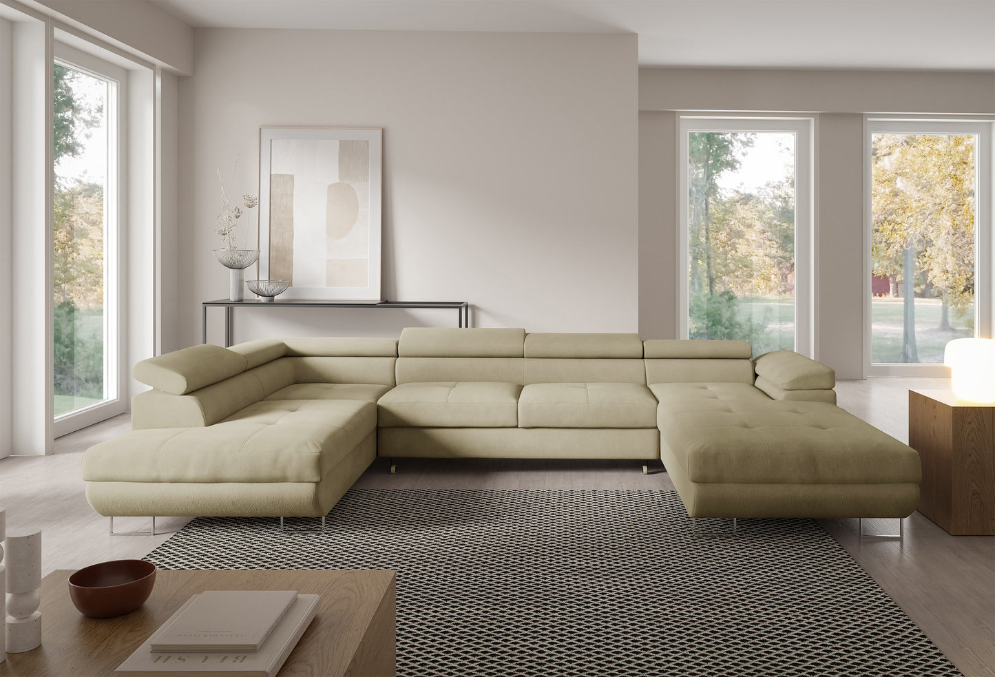 Dīvāns Nola 345/90/205 cm Gerra 105 - N1 Home