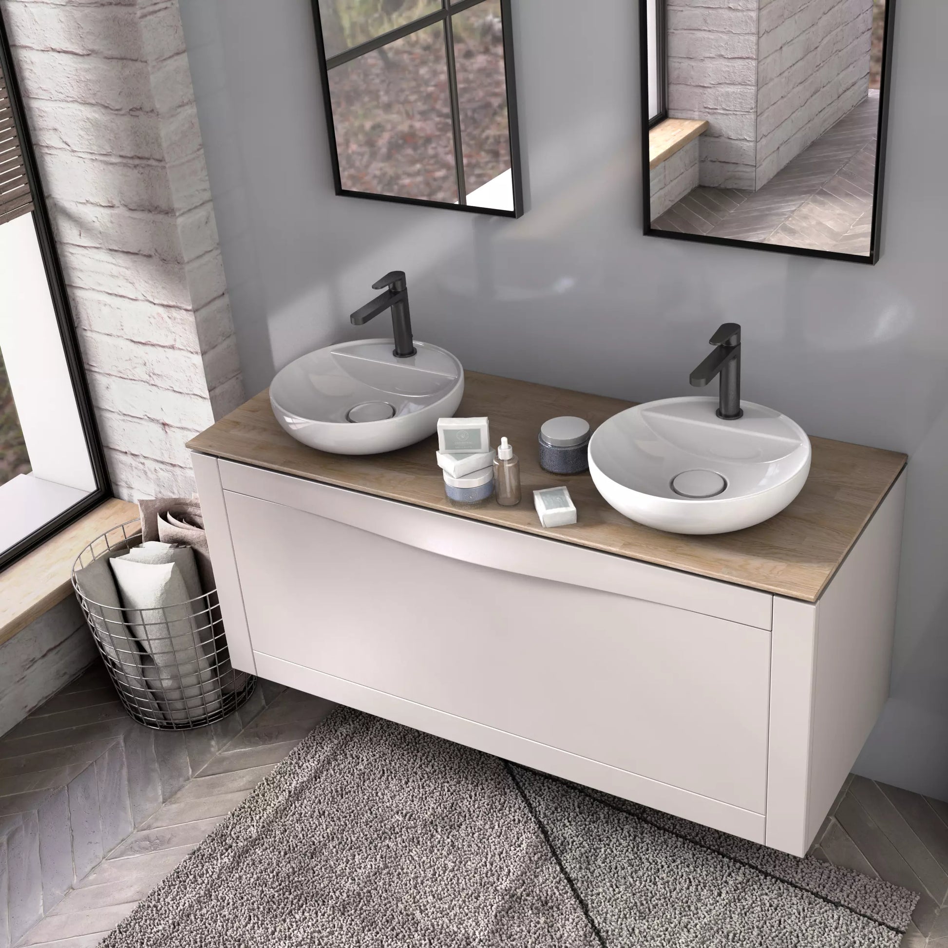 Izlietne Uniko RV 42 x 13 x 42 cm balts - N1 Home