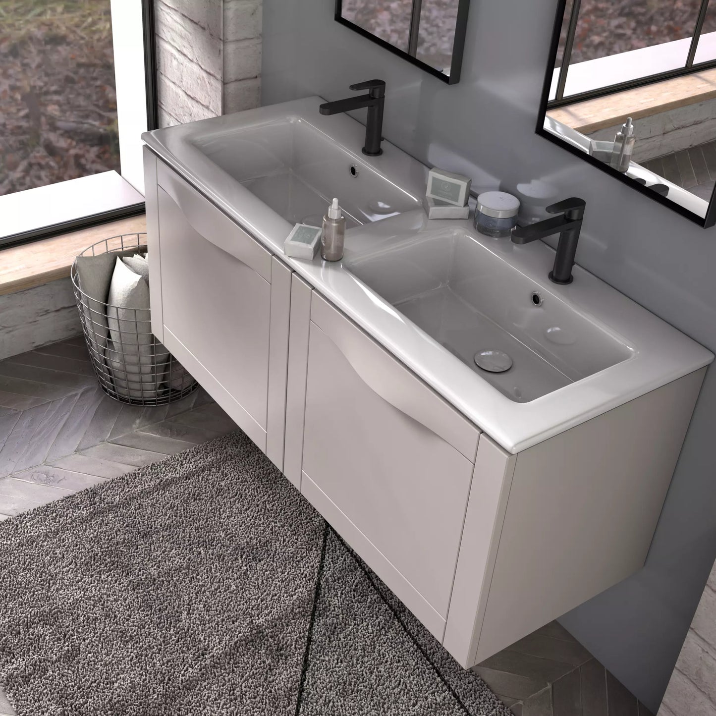 Vannas istabas izlietnes skapīs Skag (4 izmēri) balts - N1 Home