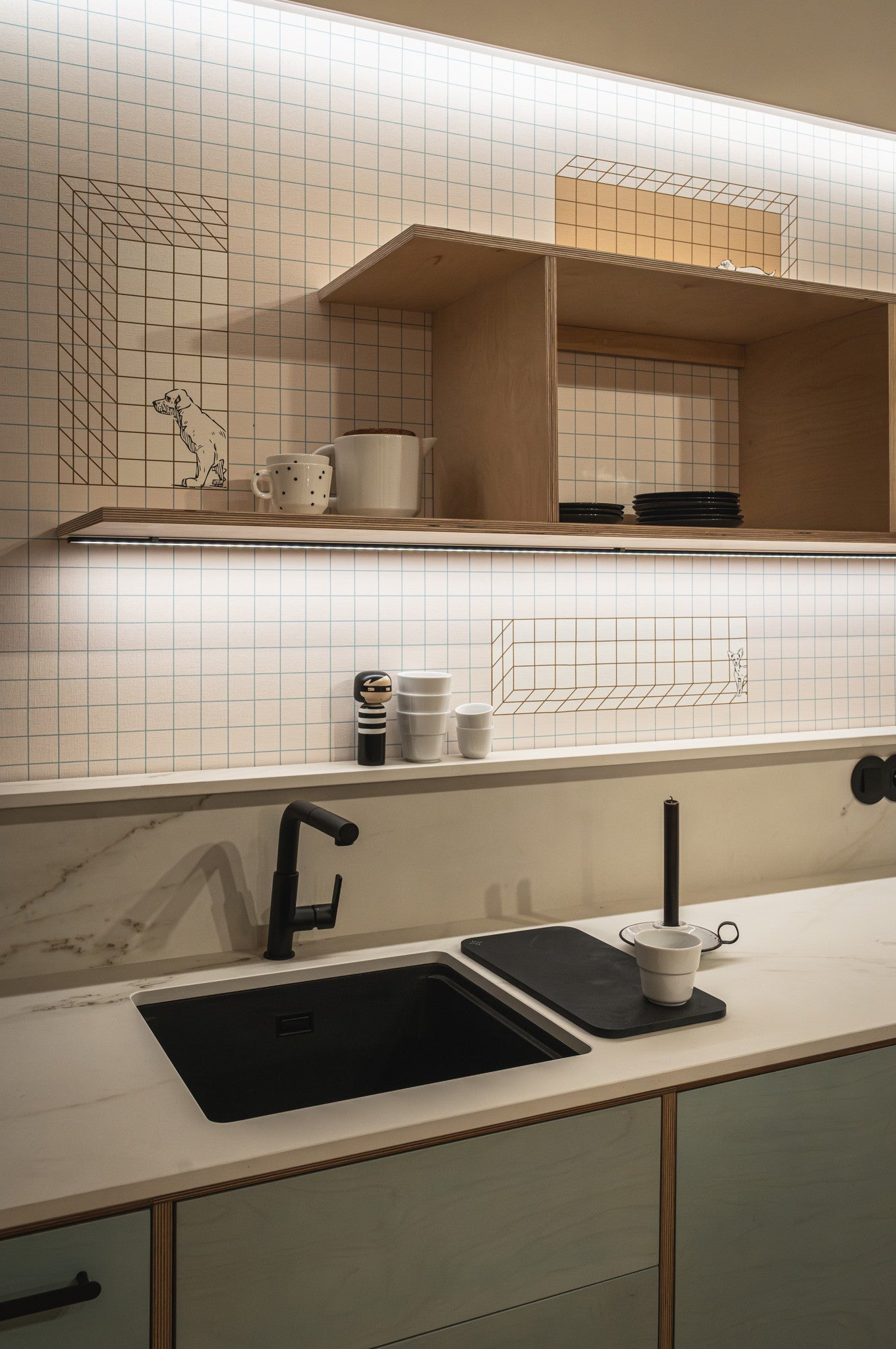 1-bļodas granīta izlietne Momi 500 x 450 x 230 grafīta metālisks - N1 Home