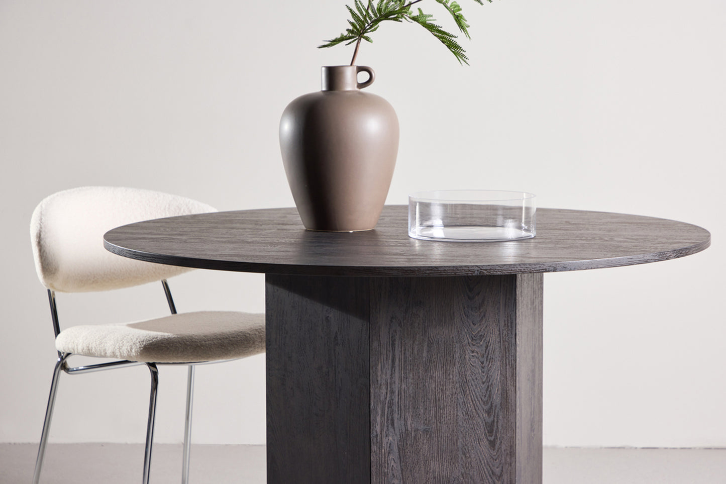 Galds Velaj 120/120/75 cm melns ozols - N1 Home