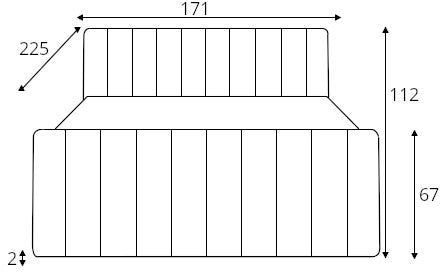 Gulta Cari 140/160/180 x 200 cm Monolith 85 - N1 Home