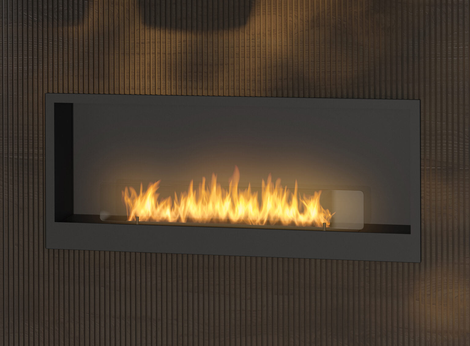 Biokamīns Insi 90/50/16; 120/50/20; 150/50/22 cm melns - N1 Home