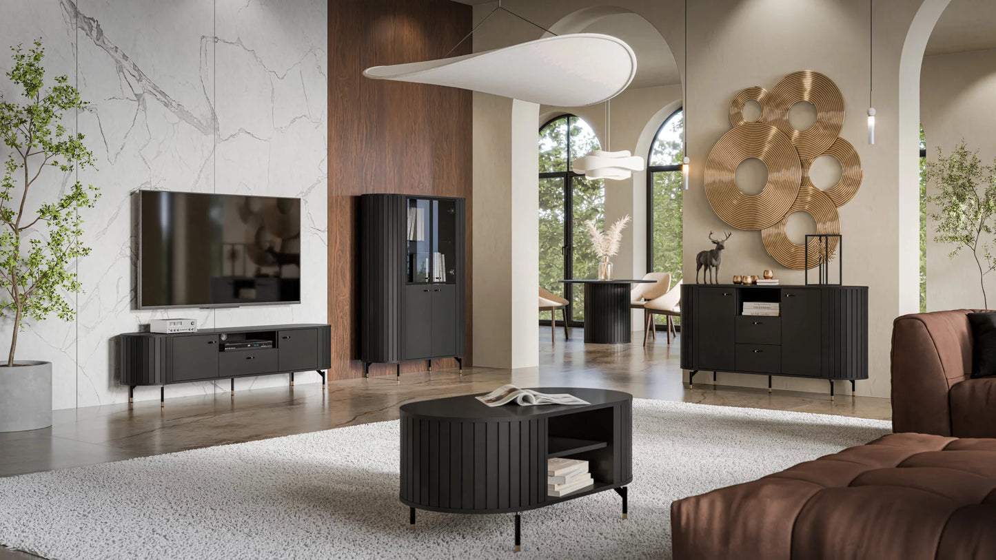 TV skapis Zanto 180/40/49 cm melns