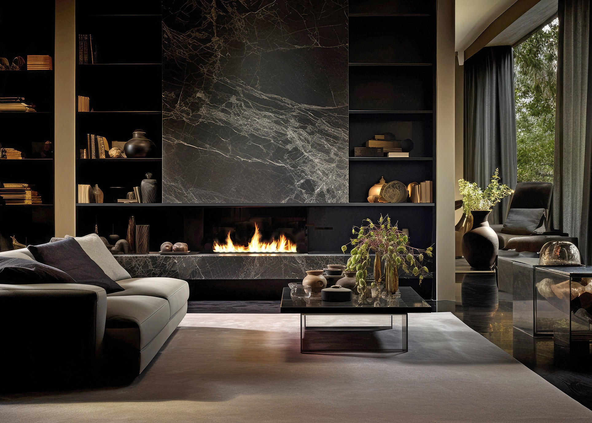 Biokamīns Lāpa BlasBurn 50/16; 60/16; 80/20; 100/20; 120/20; 150/20 x 7,5 cm melns - N1 Home