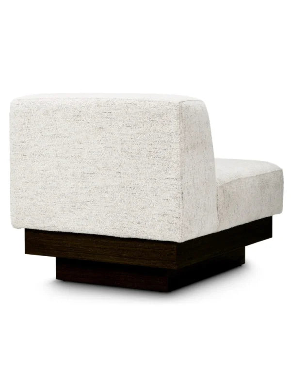 Krēsls Bastion Eichholtz 80/98/77,5 cm Seashell off-white | charcoal veneer base - N1 Home