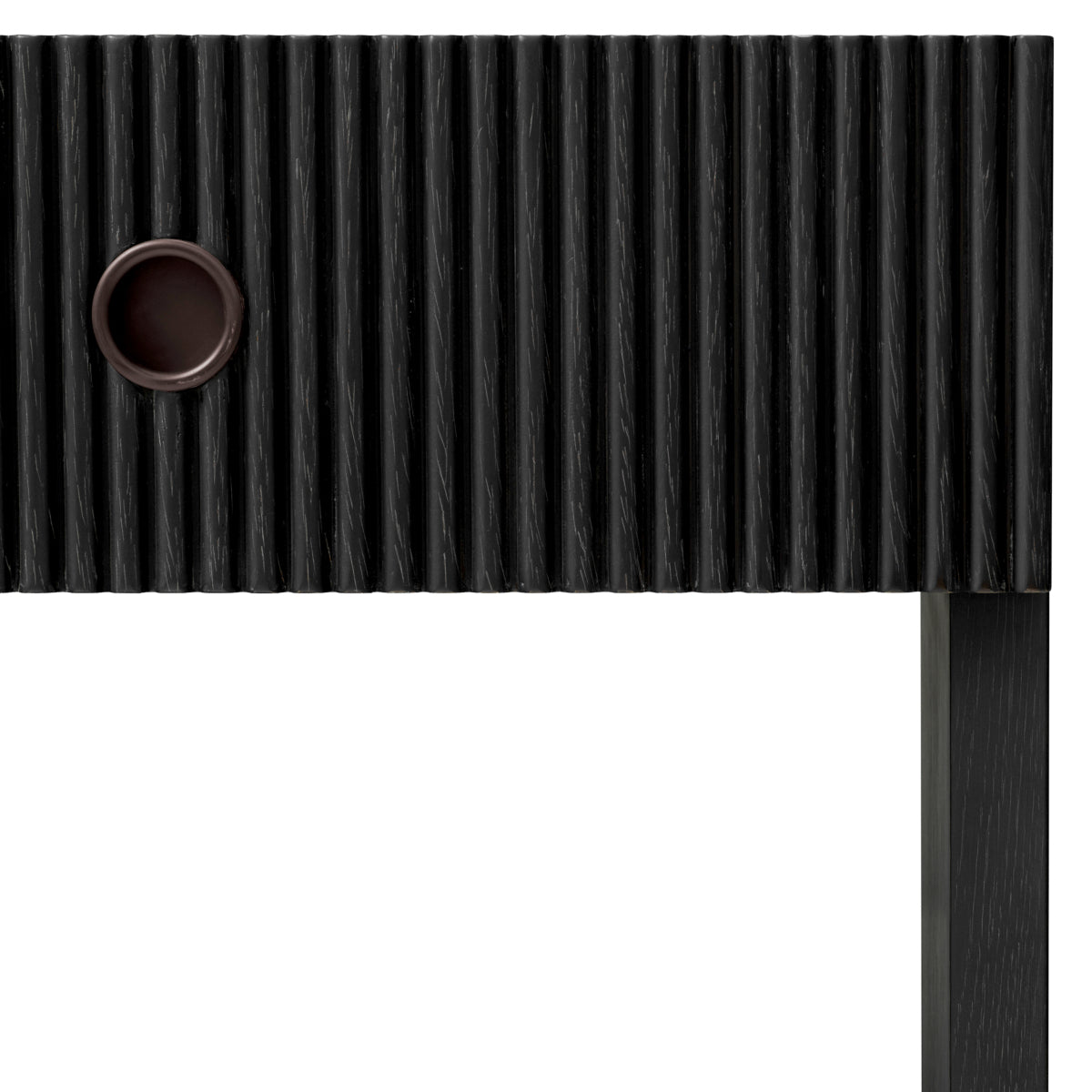 Naktsskapis Dimitrios Eichholtz 60/49/61 cm Charcoal oak veneer/bronze finish