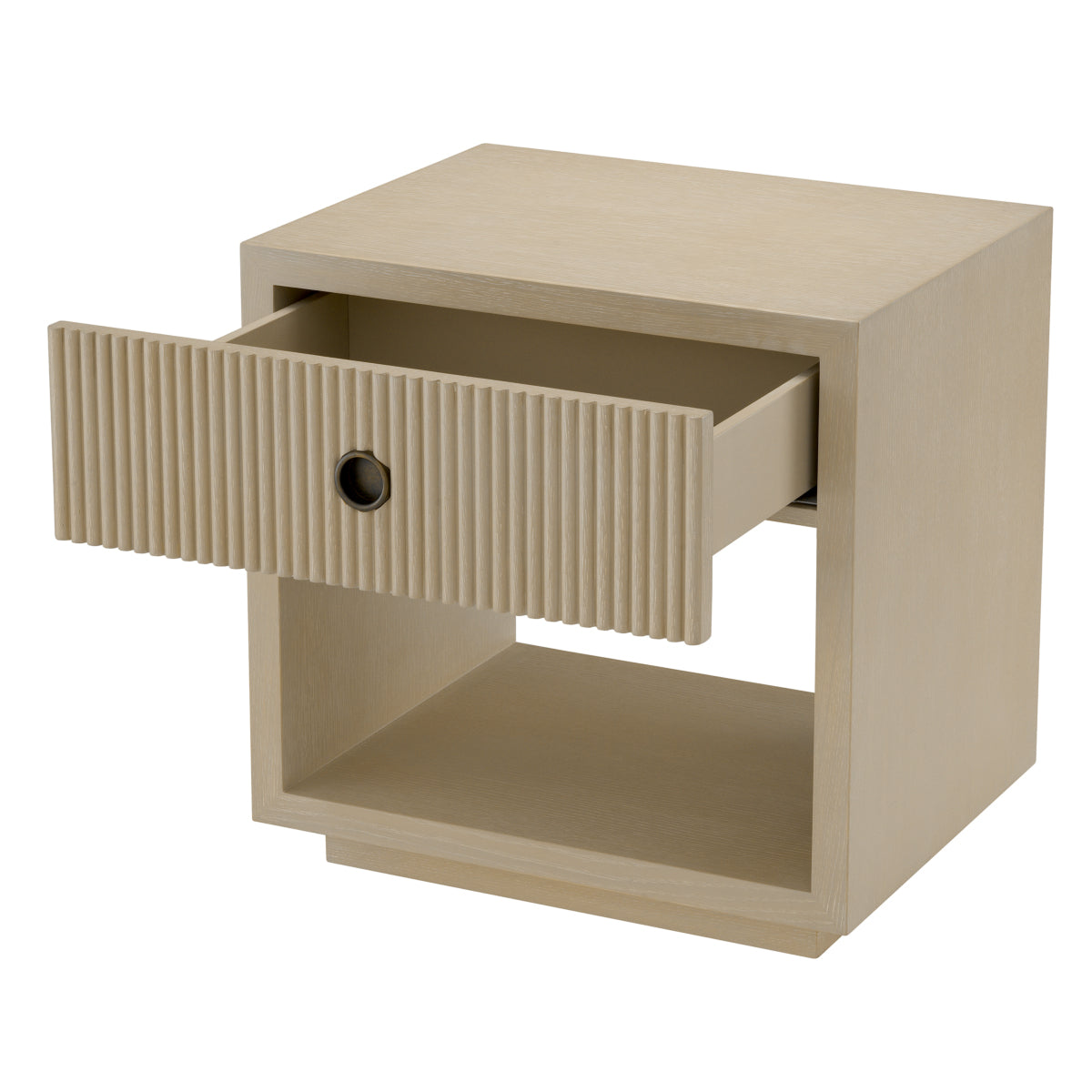 Naktsskapis Dimitrios Eichholtz Washed oak veneer/bronze finish