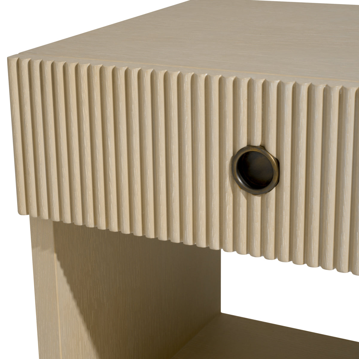 Naktsskapis Dimitrios Eichholtz Washed oak veneer/bronze finish