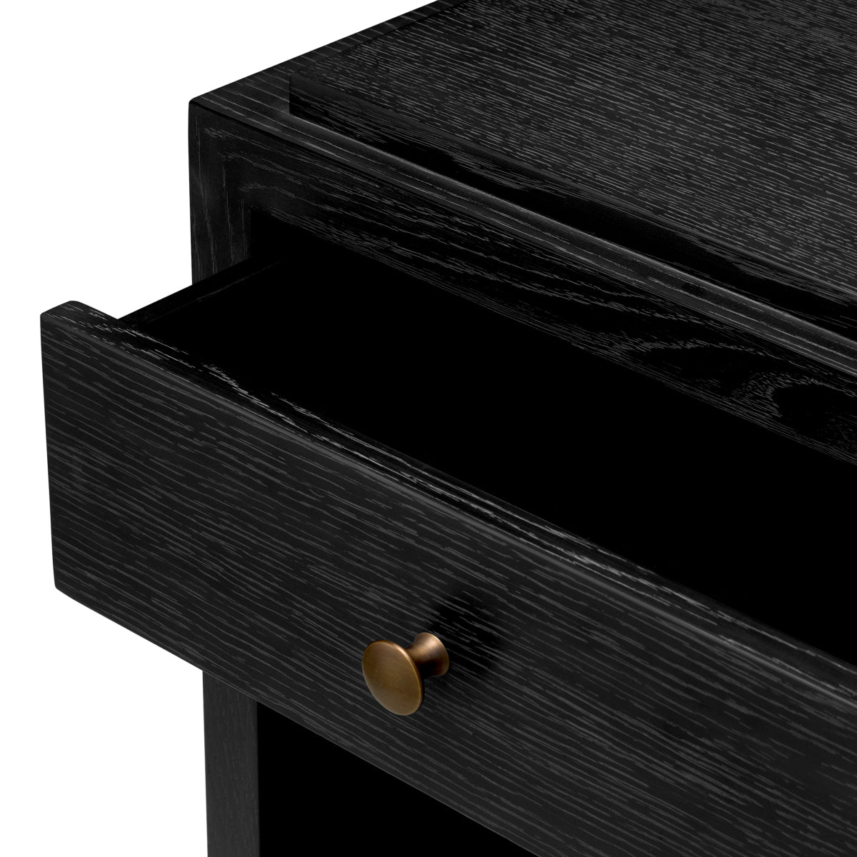 Naktsskapis ArtDeco Eichholtz 58/42.5/57 cm melns