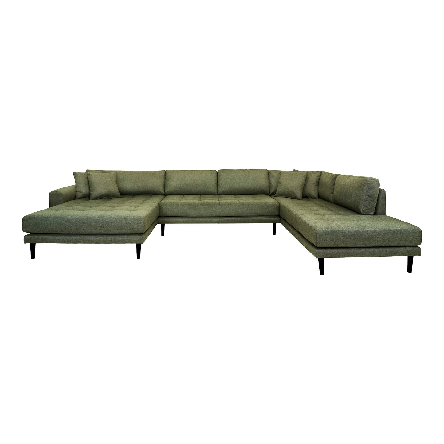 Dīvāns Lito - U 370/220/76 cm olives