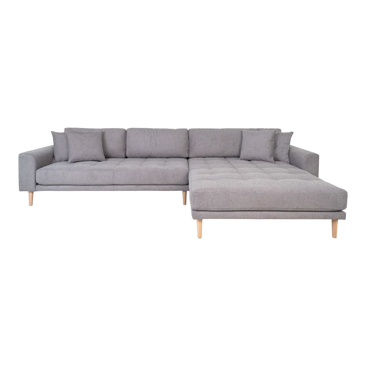 Dīvāns Lounge Lito 290/170/76 cm gaiši pelēks