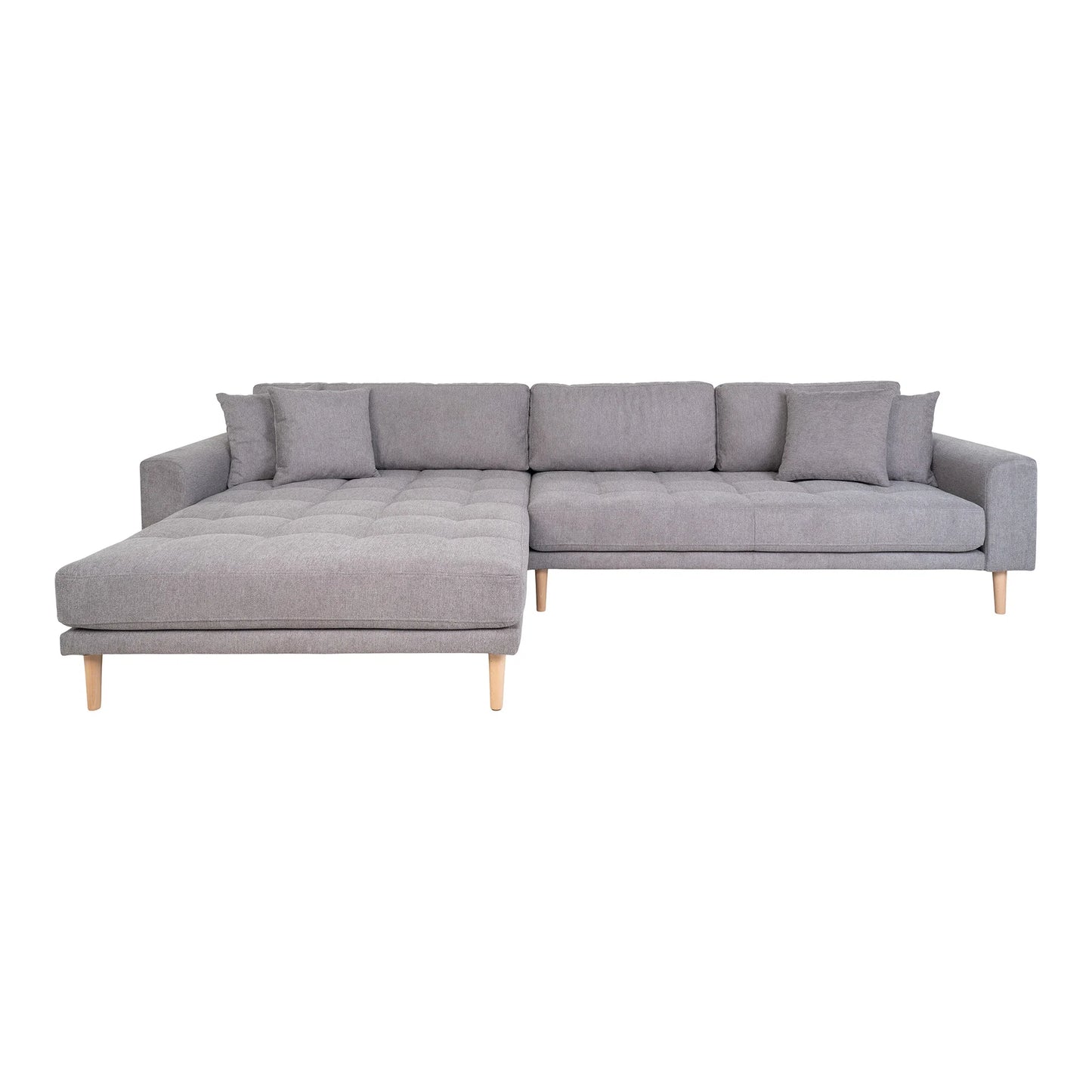 Dīvāns Lounge Lito 290/170/76 cm gaiši pelēks