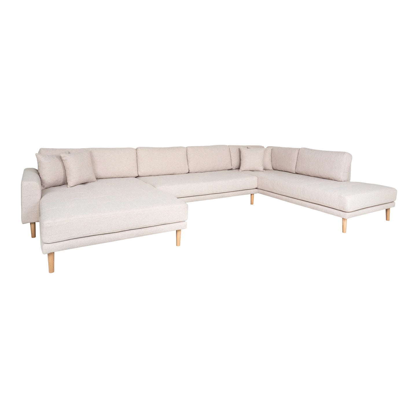 Dīvāns Lito - U 370/220/76 cm sand