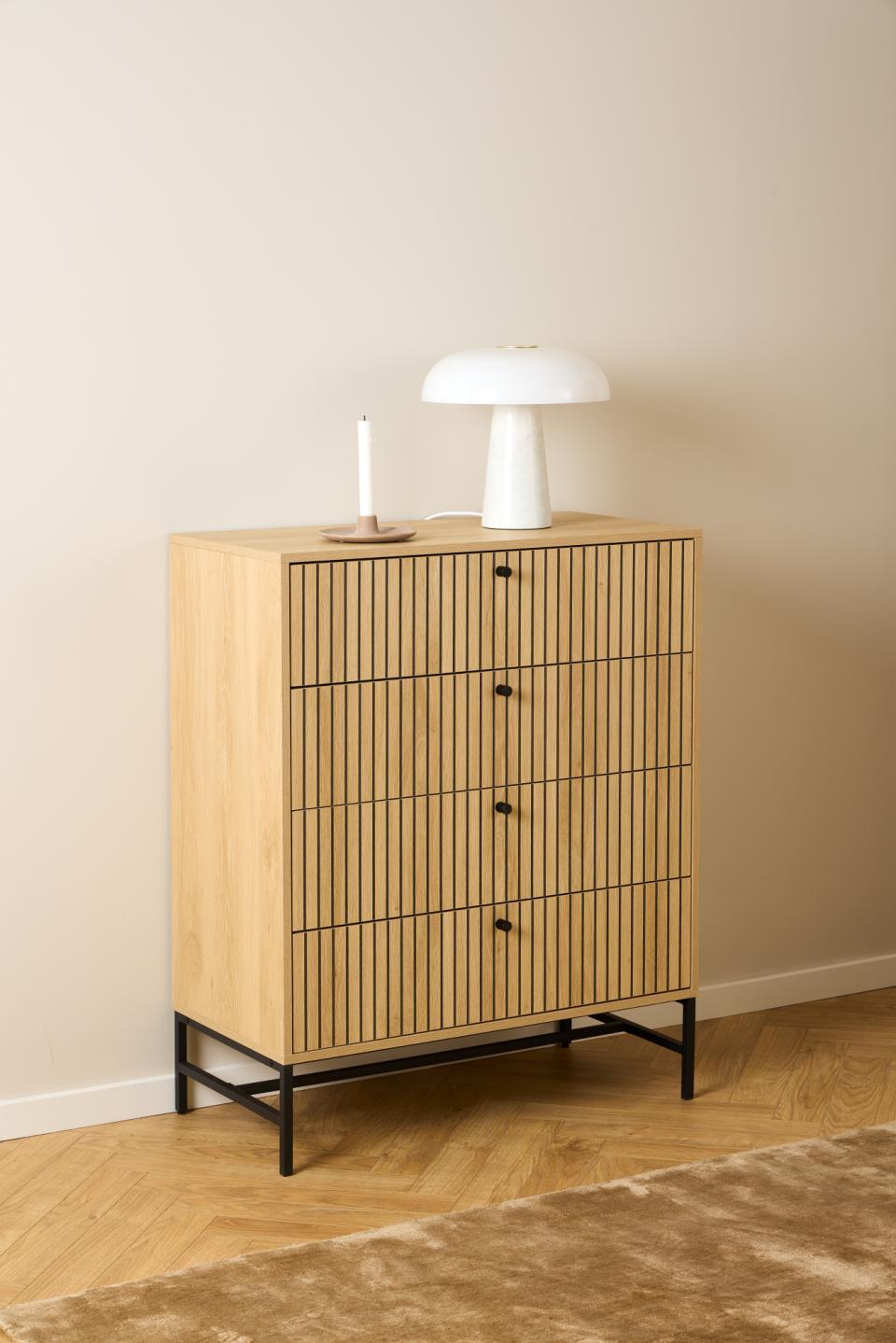 Kumode Alba 80,6x40x100,1 cm ozols - N1 Home