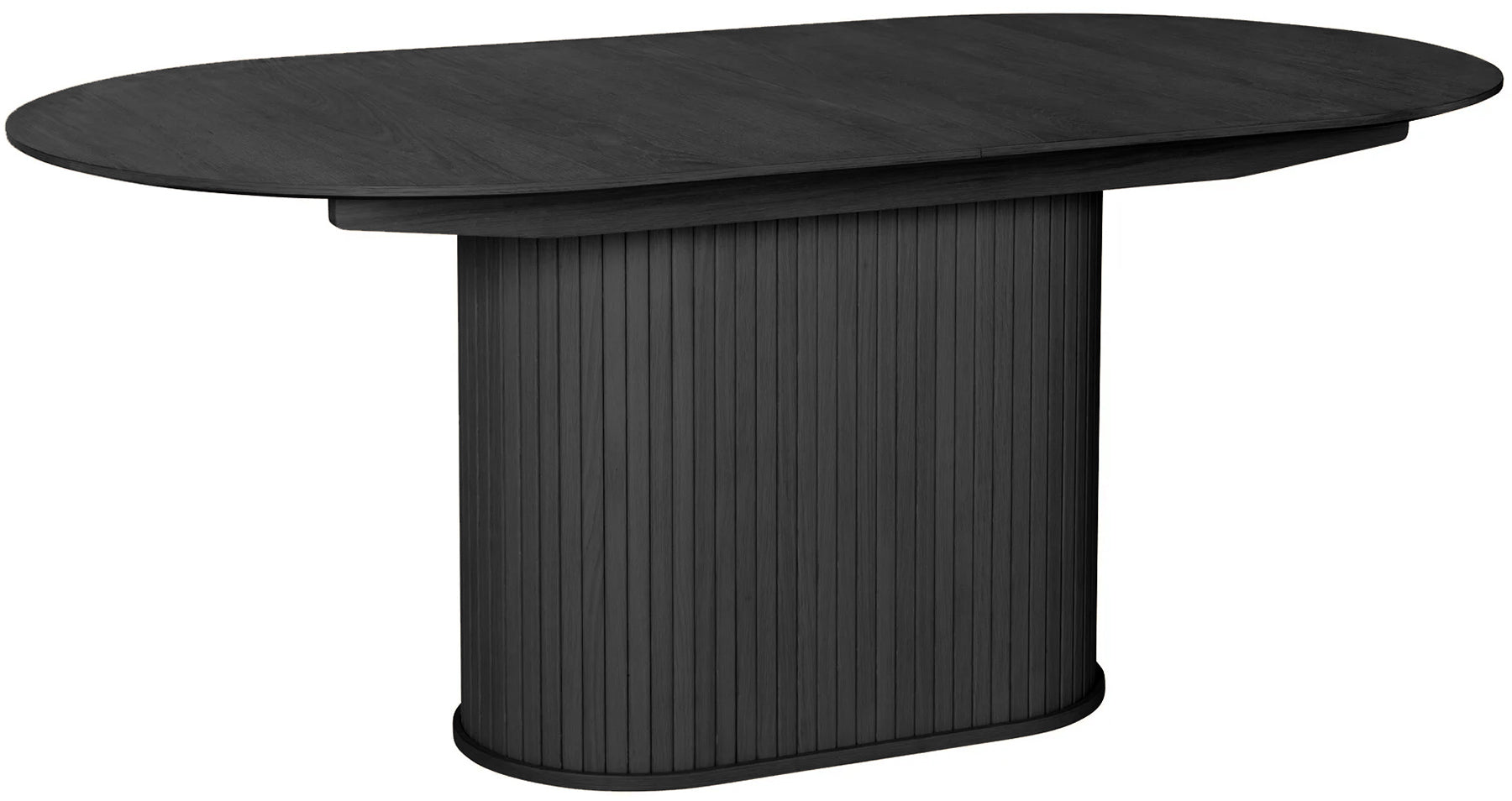 Galds Gativs 180-230/95/75 cm melns/ozols - N1 Home