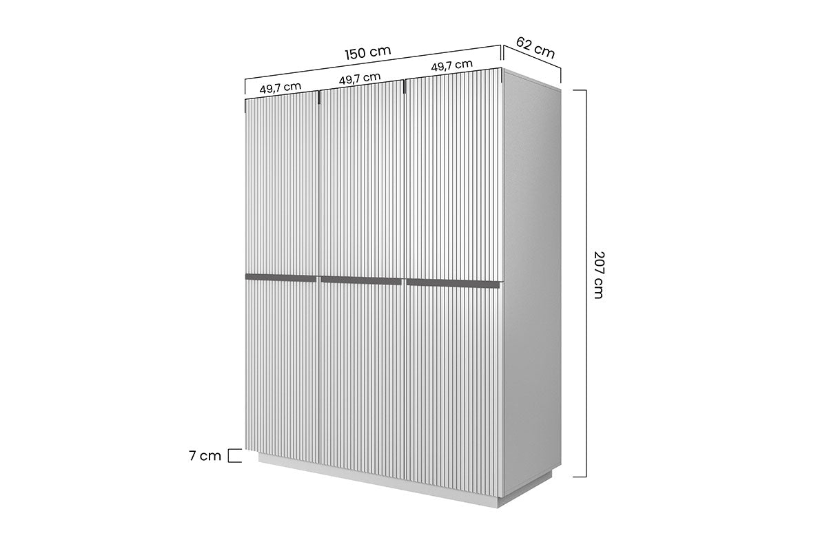 Skapis AUSTIN zelts 150/207/62 antik rozā - N1 Home