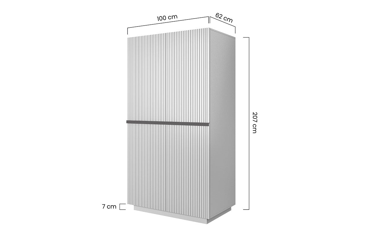 Skapis AUSTIN melns 100/207/62 antik rozā - N1 Home