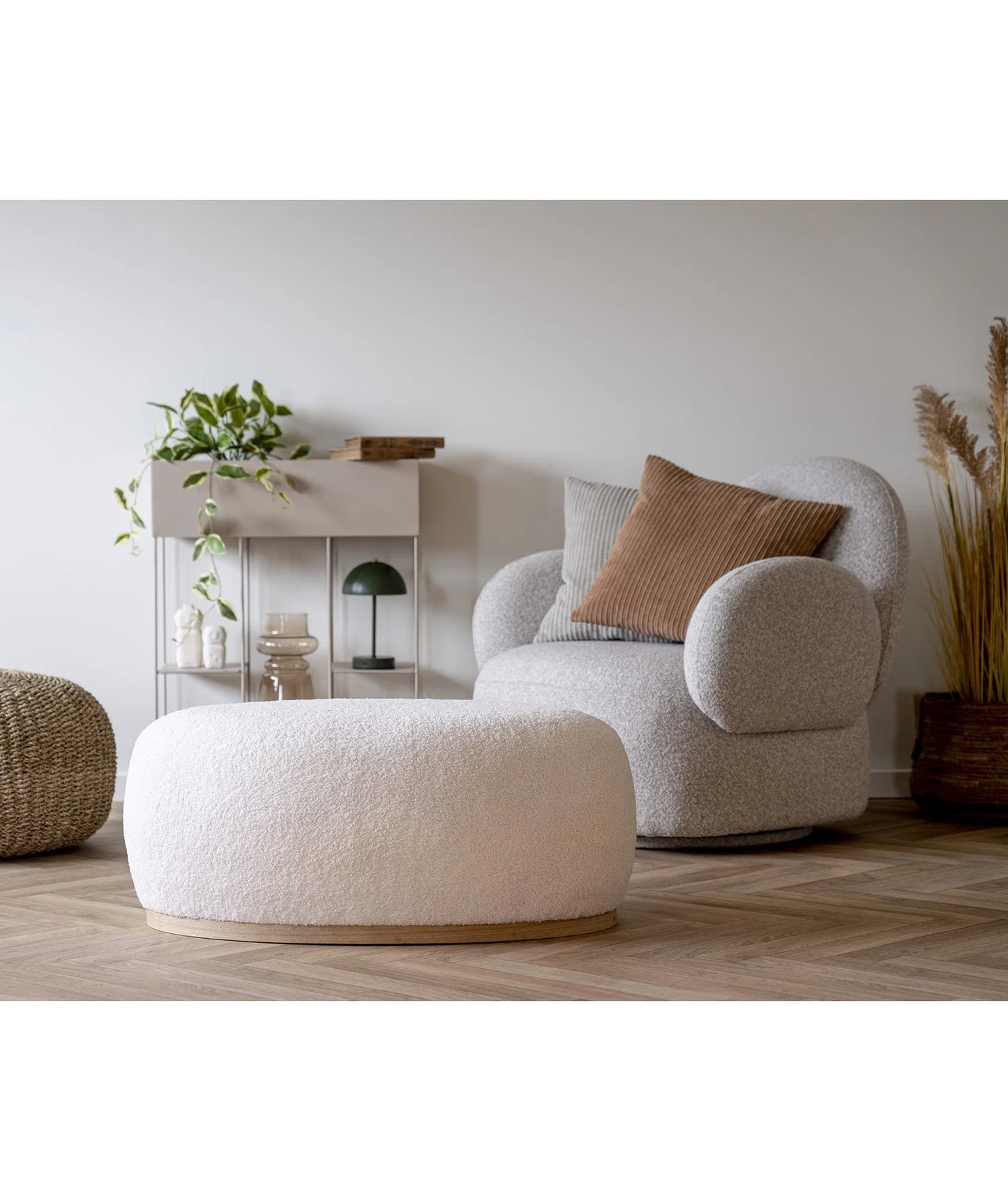 Pufs City 54/88/36 cm balts