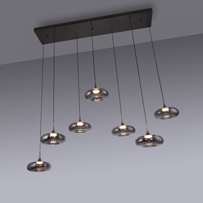 Piekaramā lampa POSH 200/42/140 cm melns