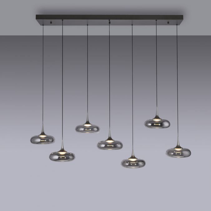 Piekaramā lampa POSH 200/42/140 cm melns