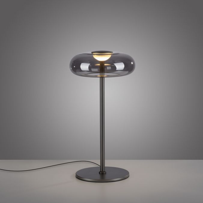 Galda lampa POSH 45/22/22 cm melns