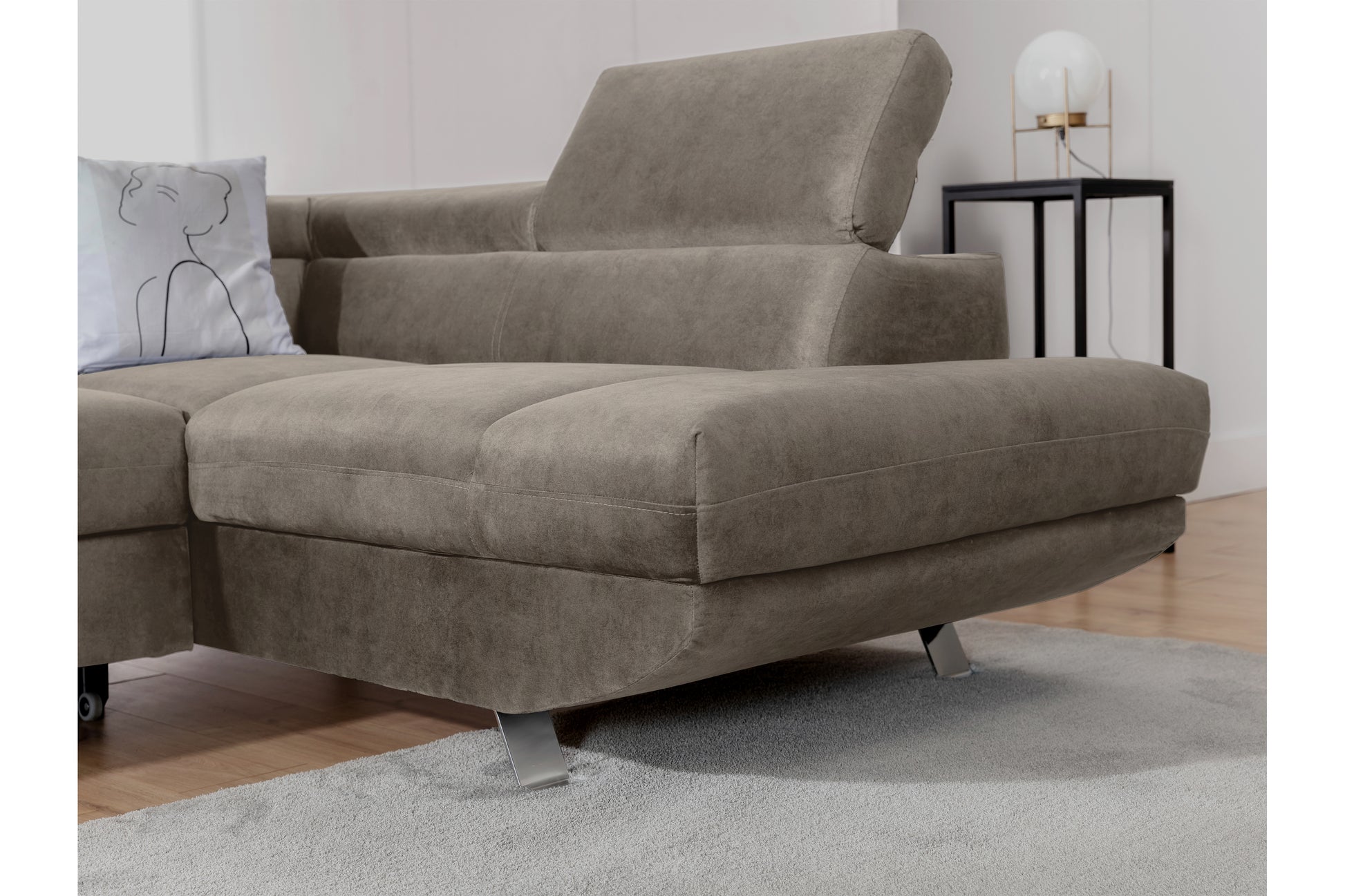 Dīvāns Zali 280/110/205 cm tumši bēšs - N1 Home