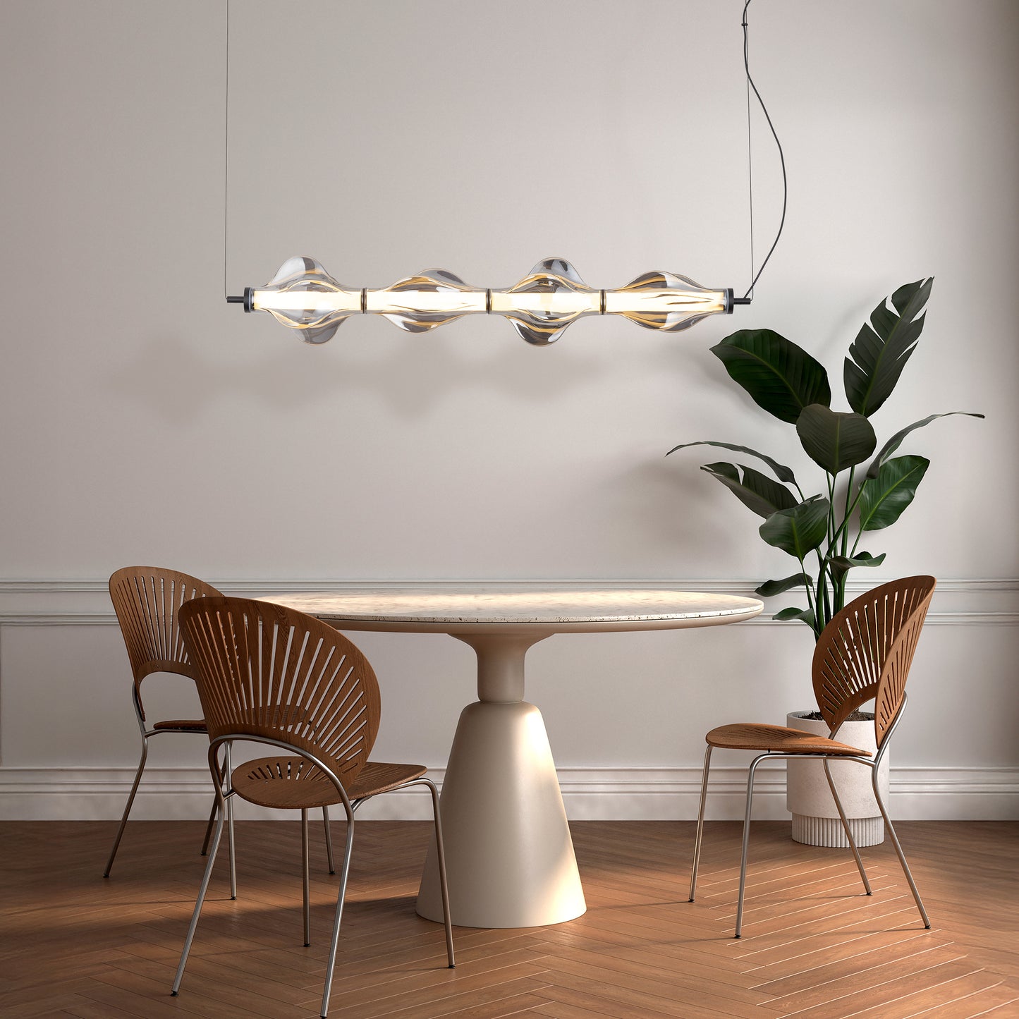 LED piekaramā lampa Elvis 30W Elvis 18/103/143 cm melns