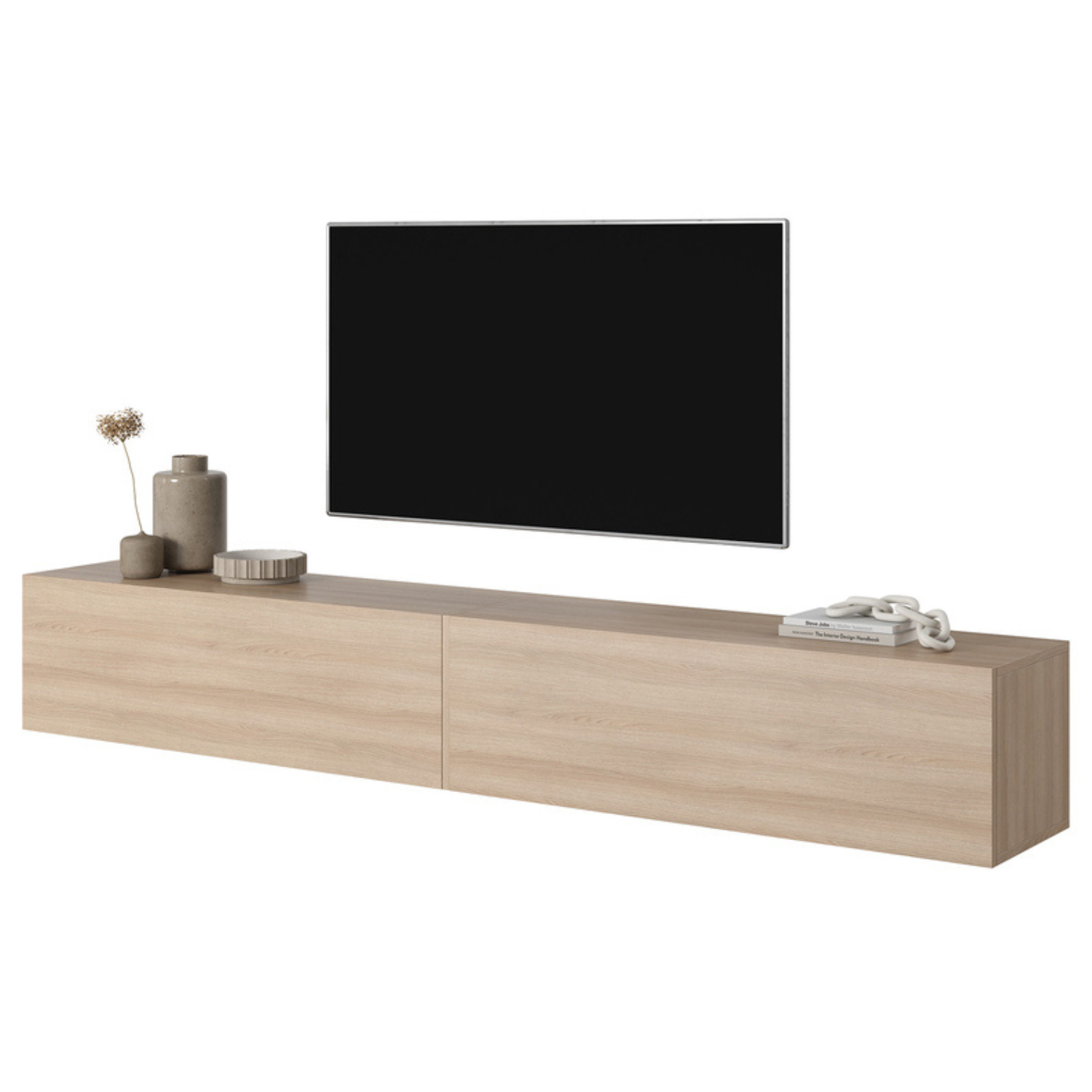 SIRABI TV skapis, 200 cm, Lindberg ozols - N1 Home