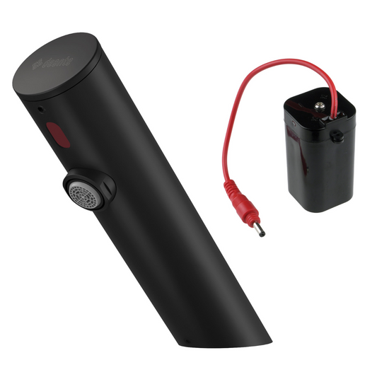 Izlietnes jaucējkrāns, bezkontakta, bez temperatūras regulēšanas - 4xAA Sense 205 mm nero - N1 Home