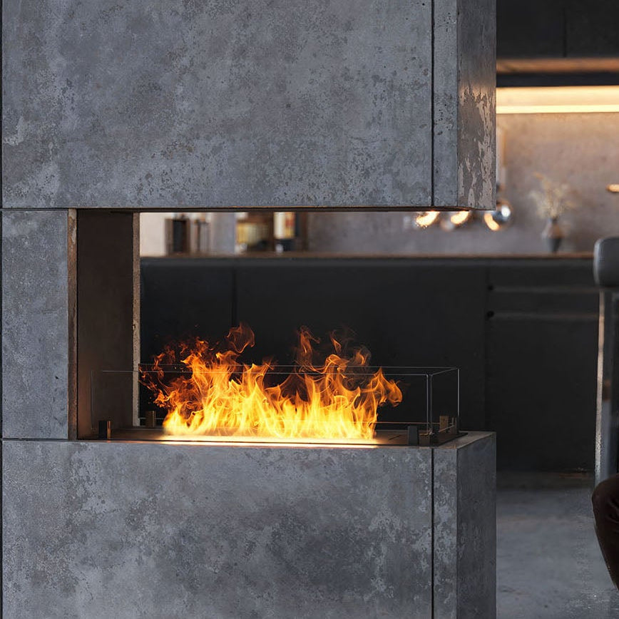 Biokamīns Utli Slim 80/30/60; 100/30/60 cm melns - N1 Home