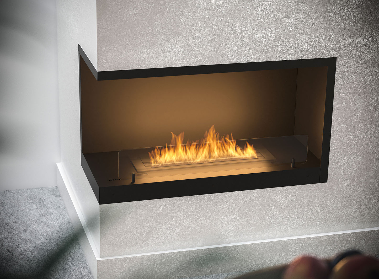 Biokamīns Insi 800V2 84/54/35; 110/50/35 cm melns - N1 Home