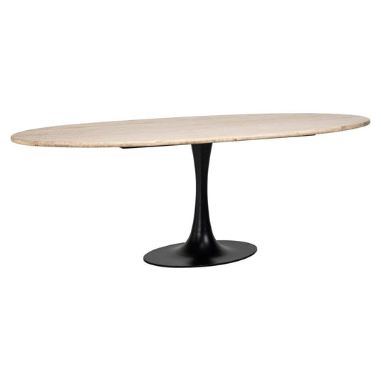 Galds Hampton Richmond Interiors 230/78/100 cm melns oval