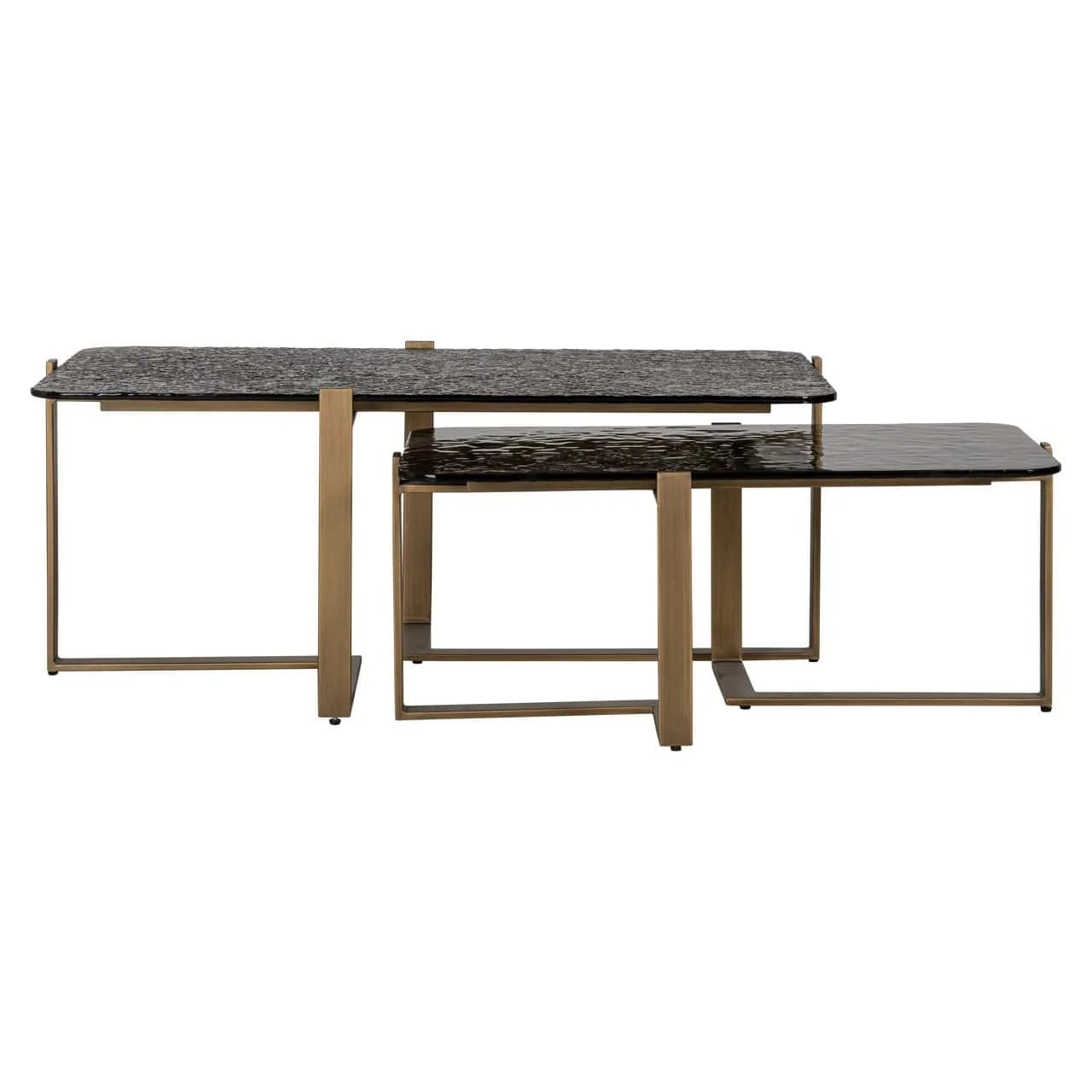 Kafijas galds Sterling (Set of 2) Richmond Interiors 110/41/65 cm brūns - N1 Home