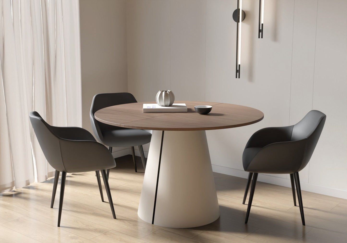 Galds Calmy 176/100; 196/120 cm Orzech Franklin Tobaco - N1 Home