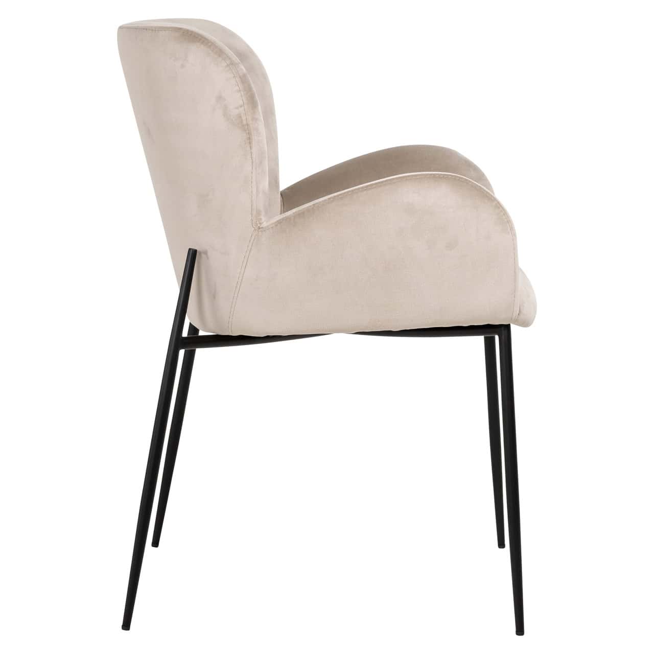 Krēsls Amber Richmond Interiors 57/85/63 cm khaki velvet fire retardant