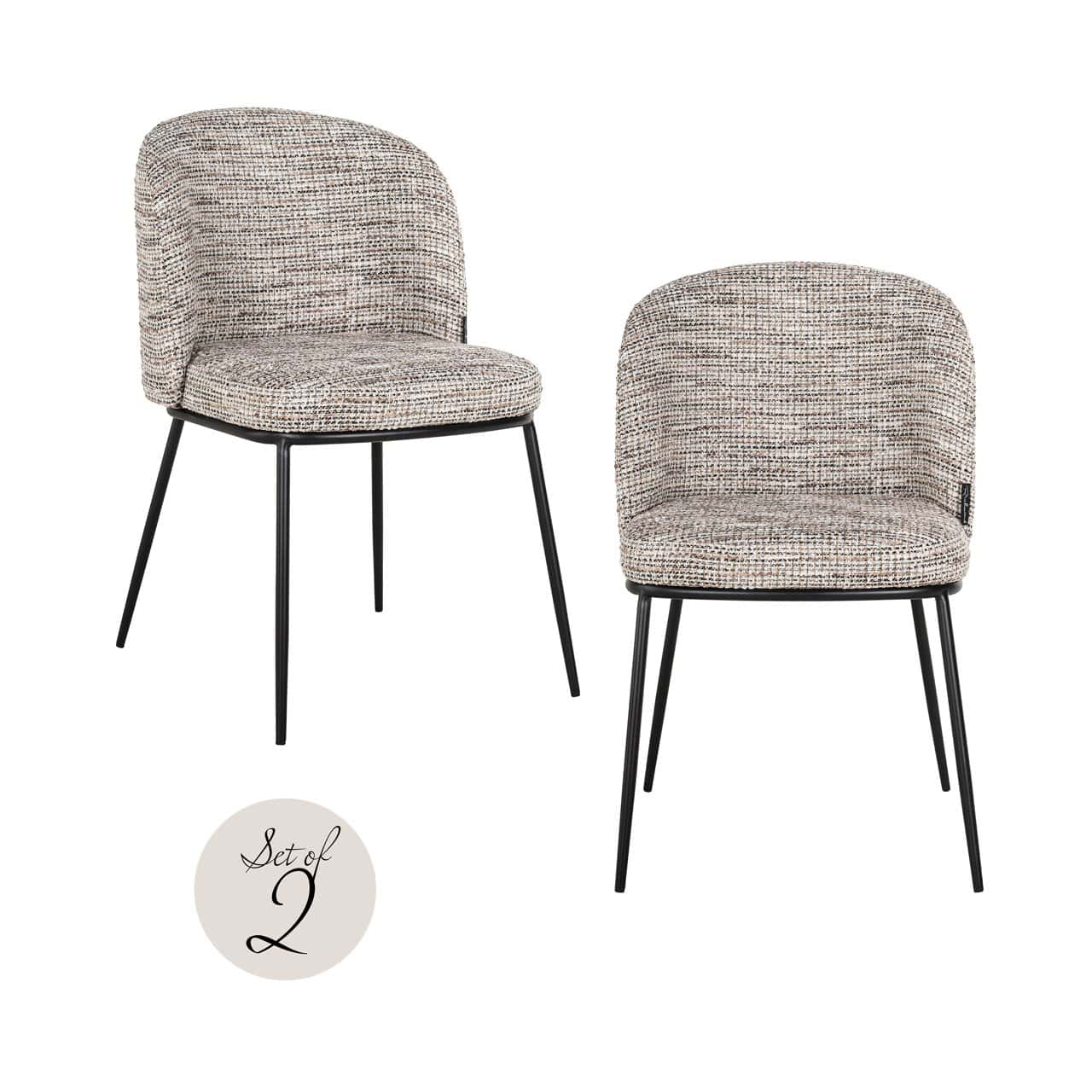 Krēsls Elvi (Set of 2) Richmond Interiors 53/82/63 cm trendy nature fire retardant