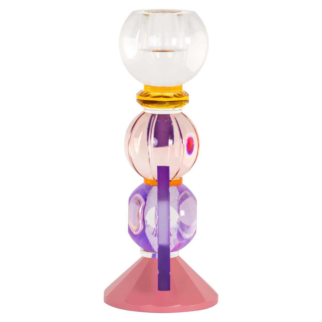 Svečturis Liony  Richmond Interiors 19/12/7,5 cm rozā - N1 Home