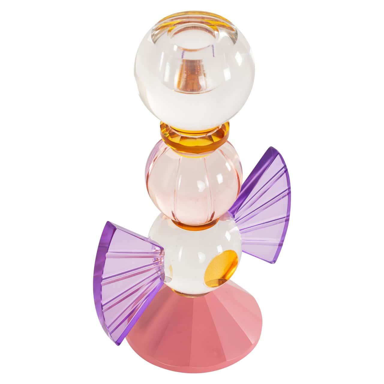 Svečturis Liony  Richmond Interiors 19/12/7,5 cm rozā - N1 Home