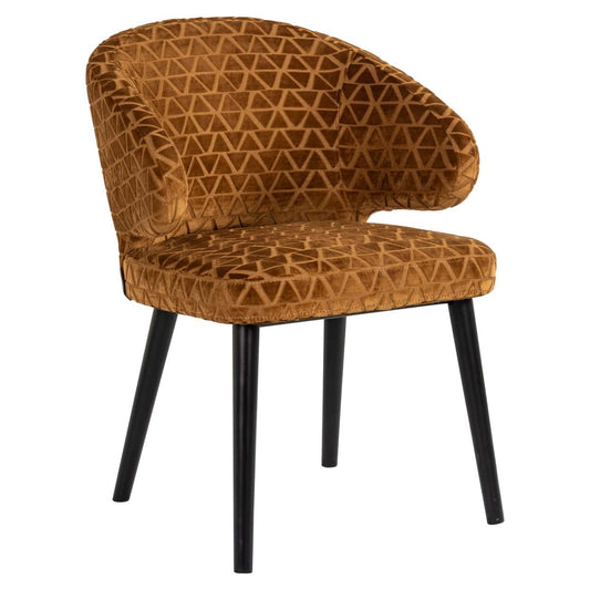 Krēsls Indigo Richmond Interiors 62/85/64 cm old gold triangle