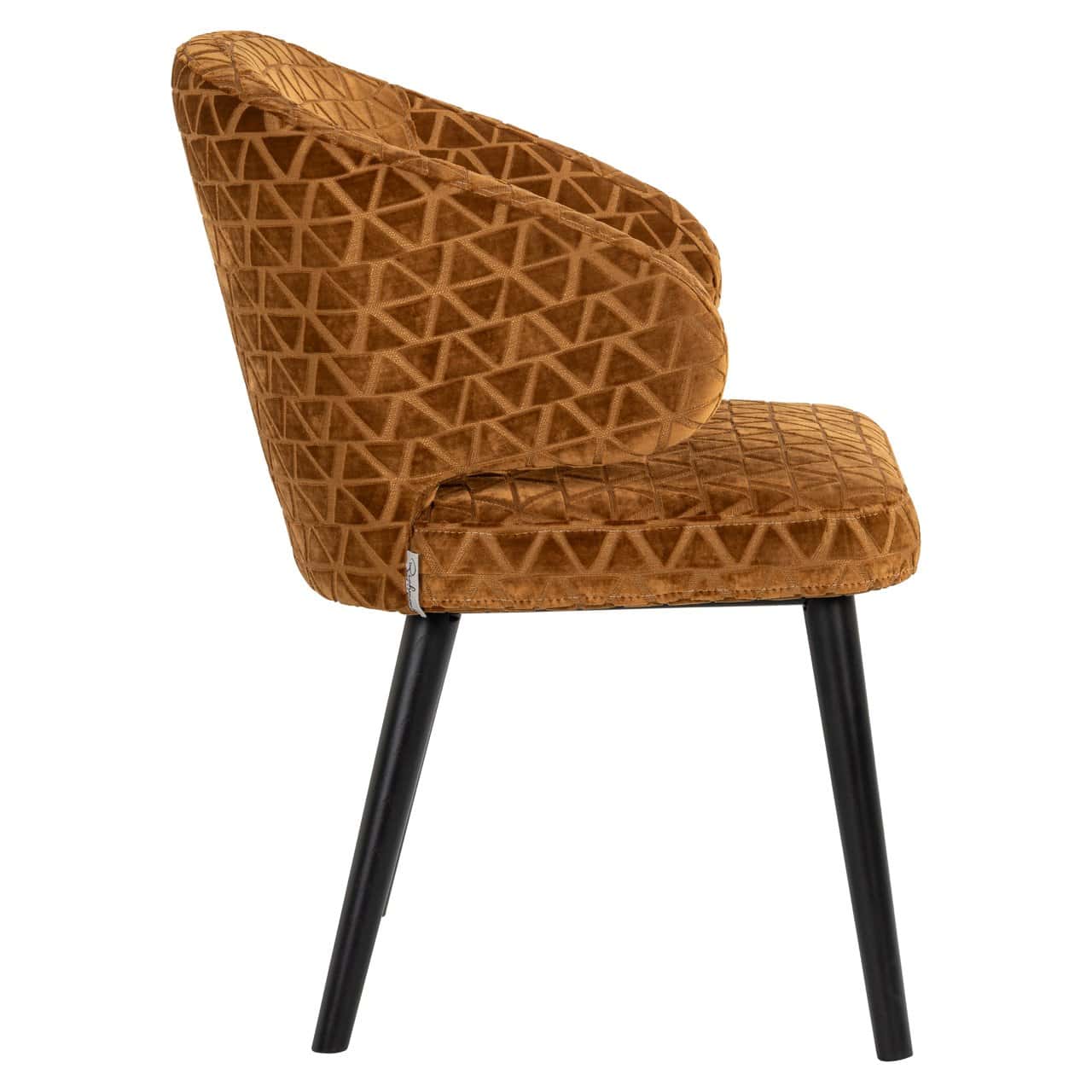 Krēsls Indigo Richmond Interiors 62/85/64 cm old gold triangle