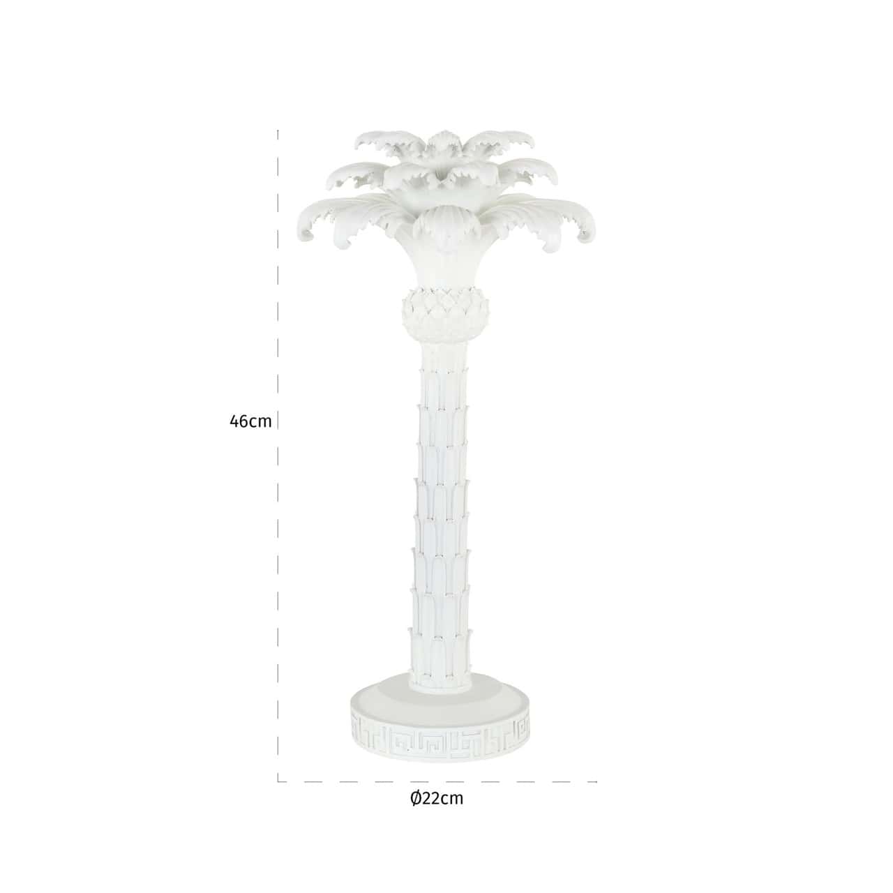 Svečturis Palma L Richmond Interiors 347/22/21 cm balts - N1 Home