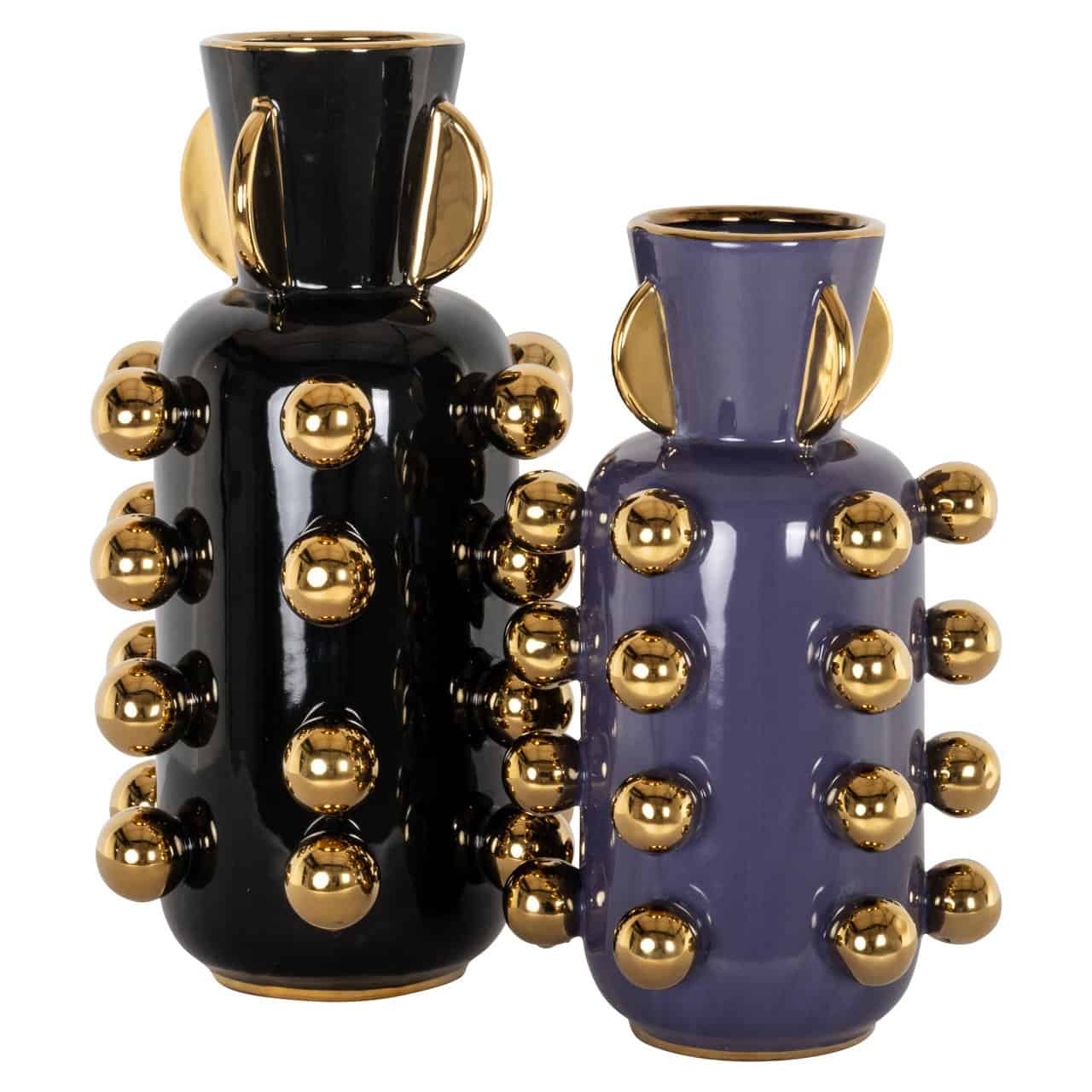 Vāze Zalia L Richmond Interiors 22/22/40 cm melns